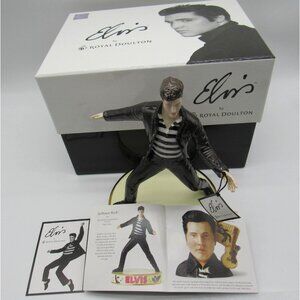 ROYAL DOULTON Elvis Jailhouse Rock Limited Edition 99/2500 Box Tag COA 2006 Figu